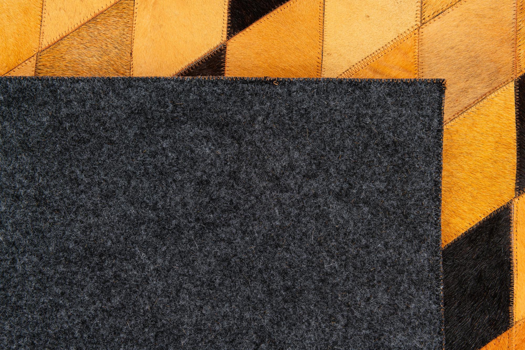 5' 1 x 8' Cowhide Stocks Rug