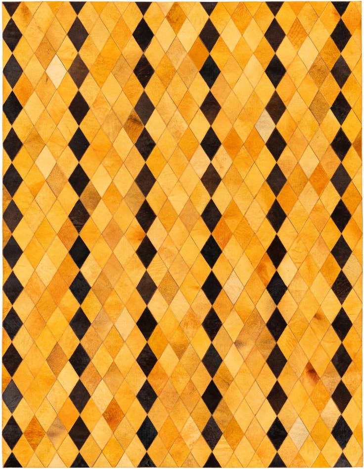 Detail image of 5' 1 x 8' Cowhide Stocks Rug