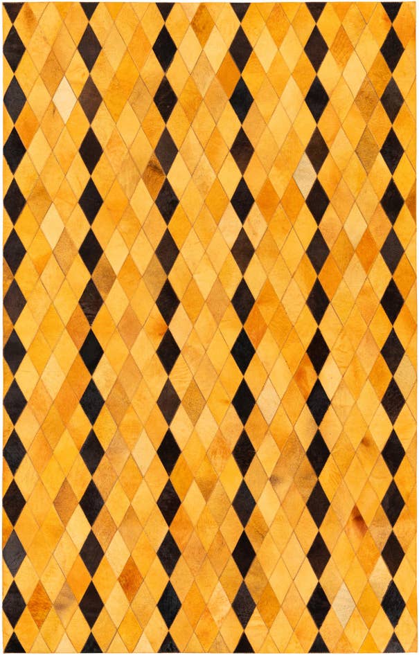 Detail image of 5' 1 x 8' Cowhide Stocks Rug