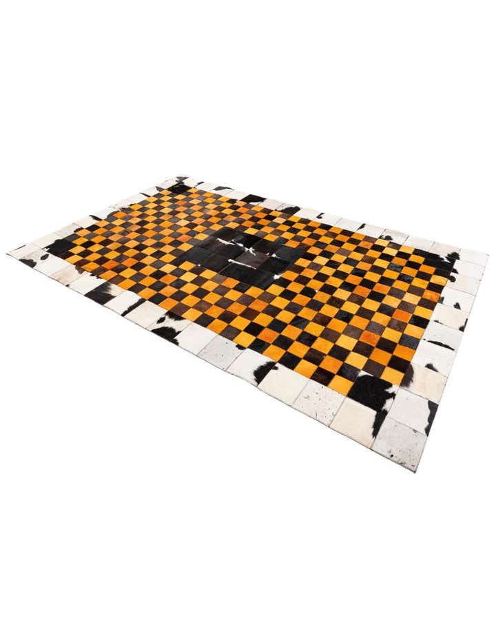 5' x 8' Cowhide Stocks Rug