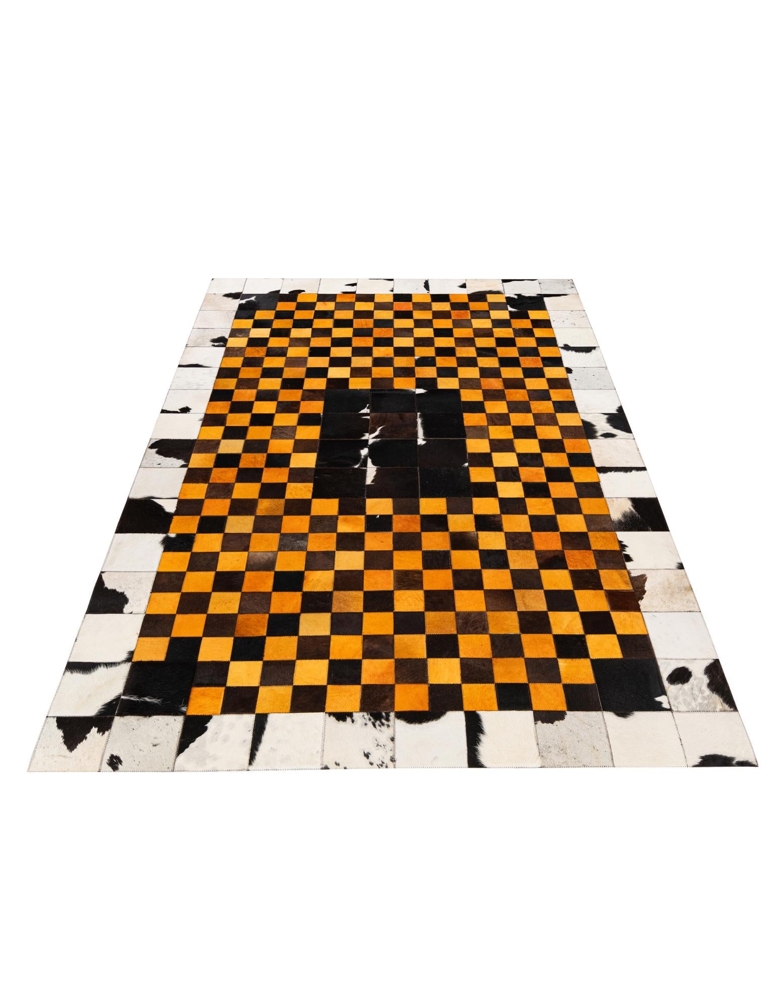 5' x 8' Cowhide Stocks Rug