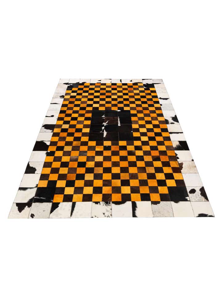 5' x 8' Cowhide Stocks Rug
