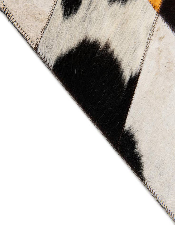 Detail image of 5' x 8' Cowhide Stocks Rug