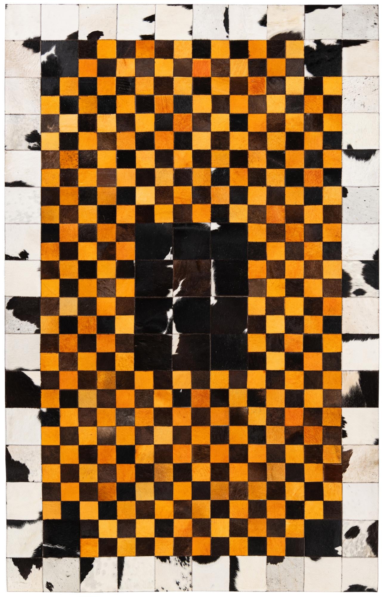 5' x 8' Cowhide Stocks Rug