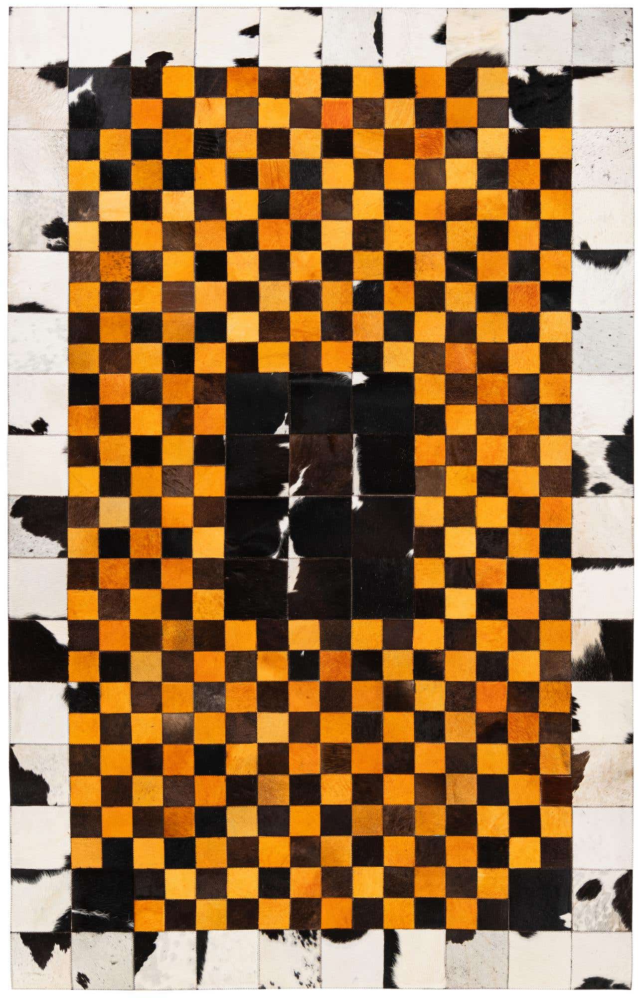 5' x 8' Cowhide Stocks Rug