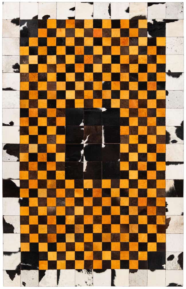 5' x 8' Cowhide Stocks Rug
