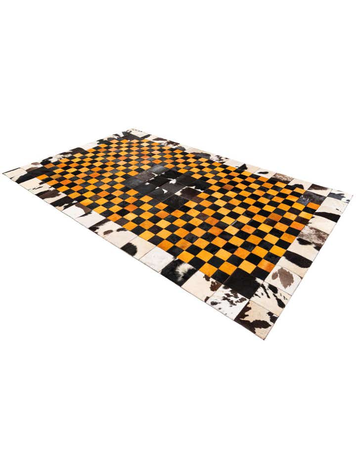 5' x 8' Cowhide Stocks Rug