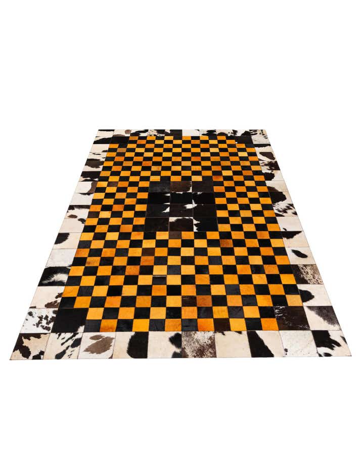 5' x 8' Cowhide Stocks Rug