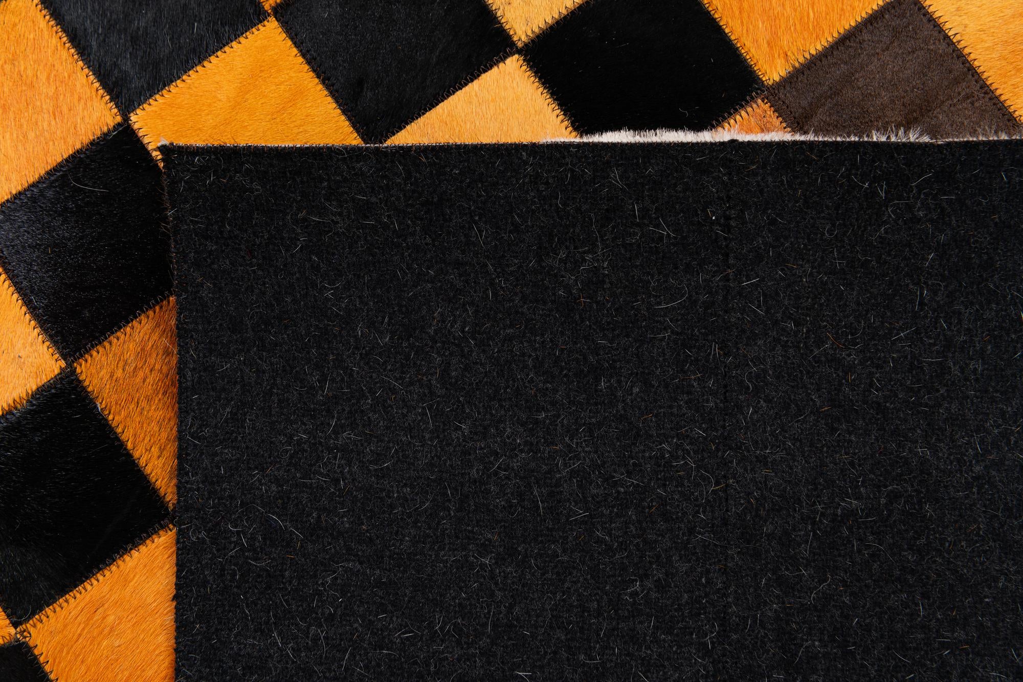 5' x 8' Cowhide Stocks Rug