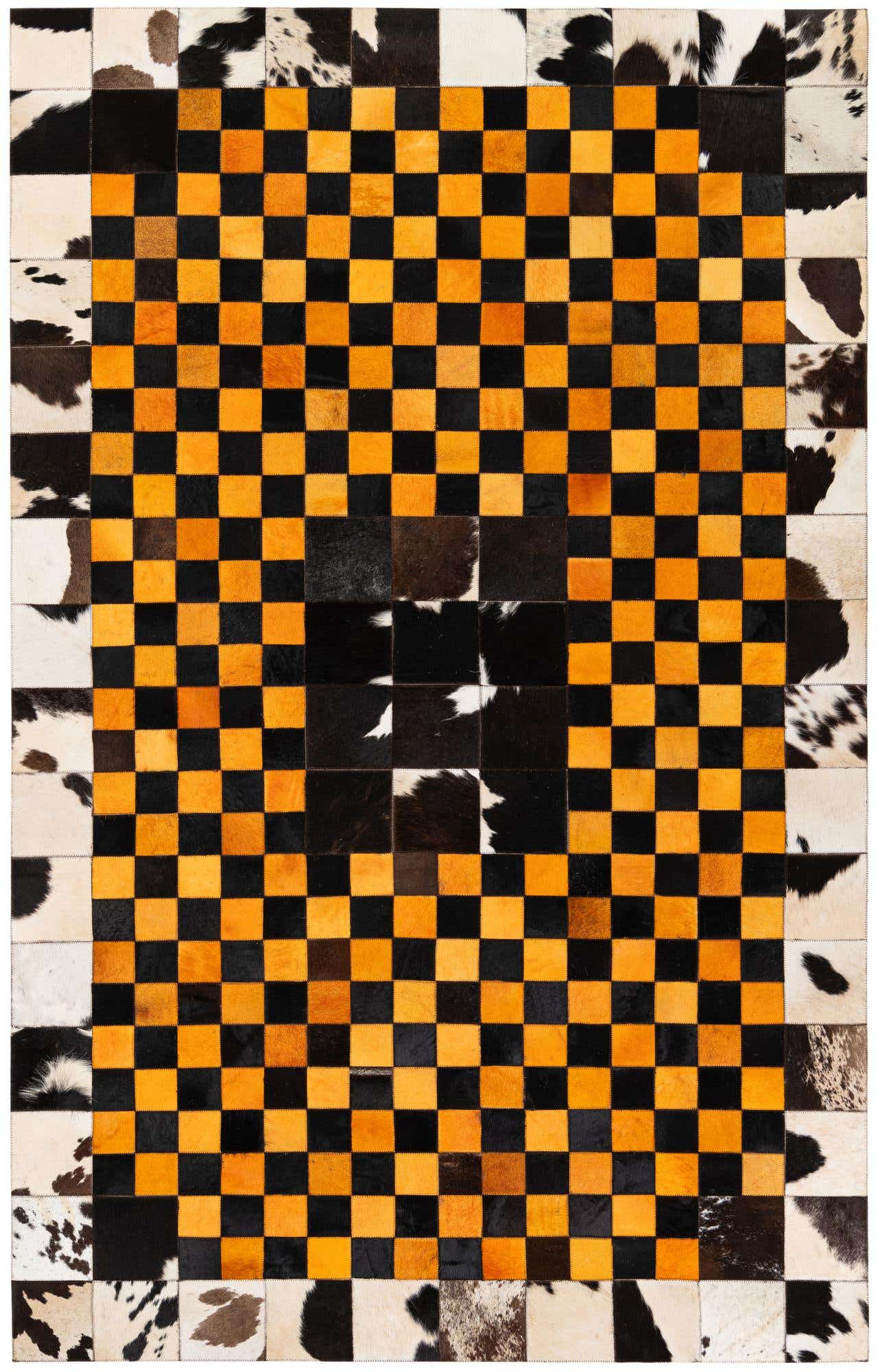 5' x 8' Cowhide Stocks Rug