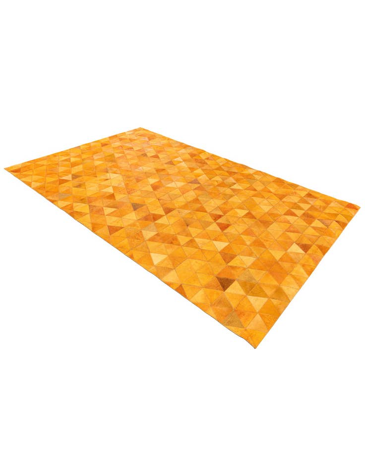 Detail image of 5' 2 x 8' 1 Cowhide Stocks Rug