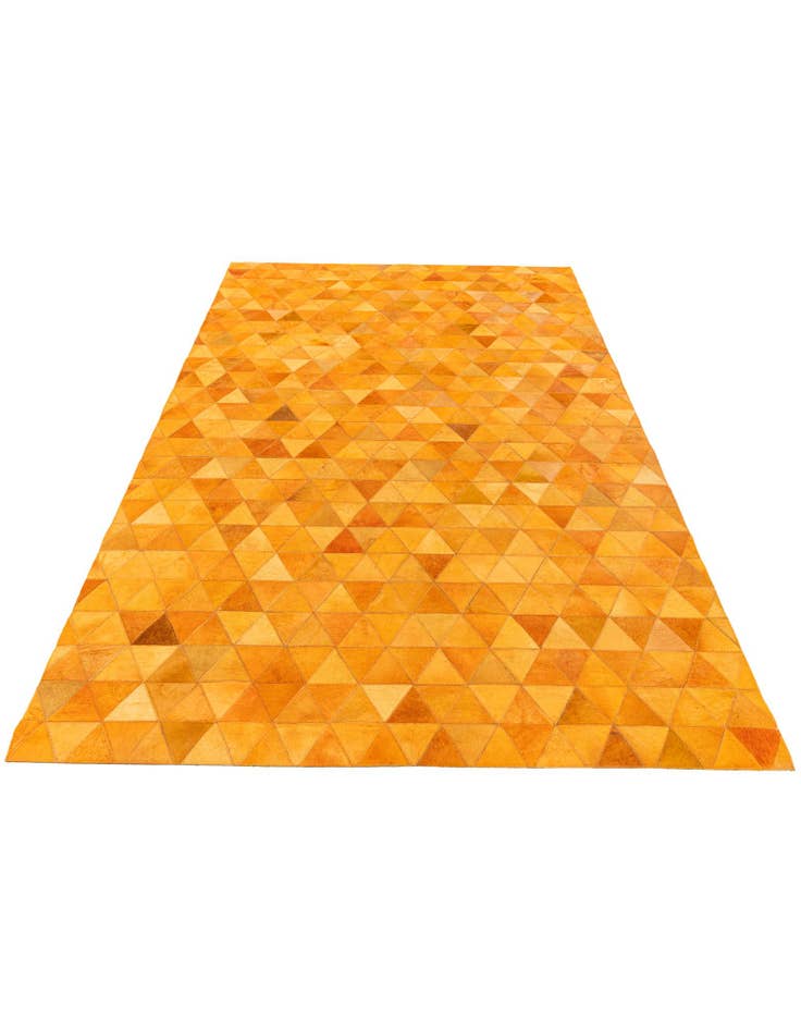 Detail image of 5' 2 x 8' 1 Cowhide Stocks Rug