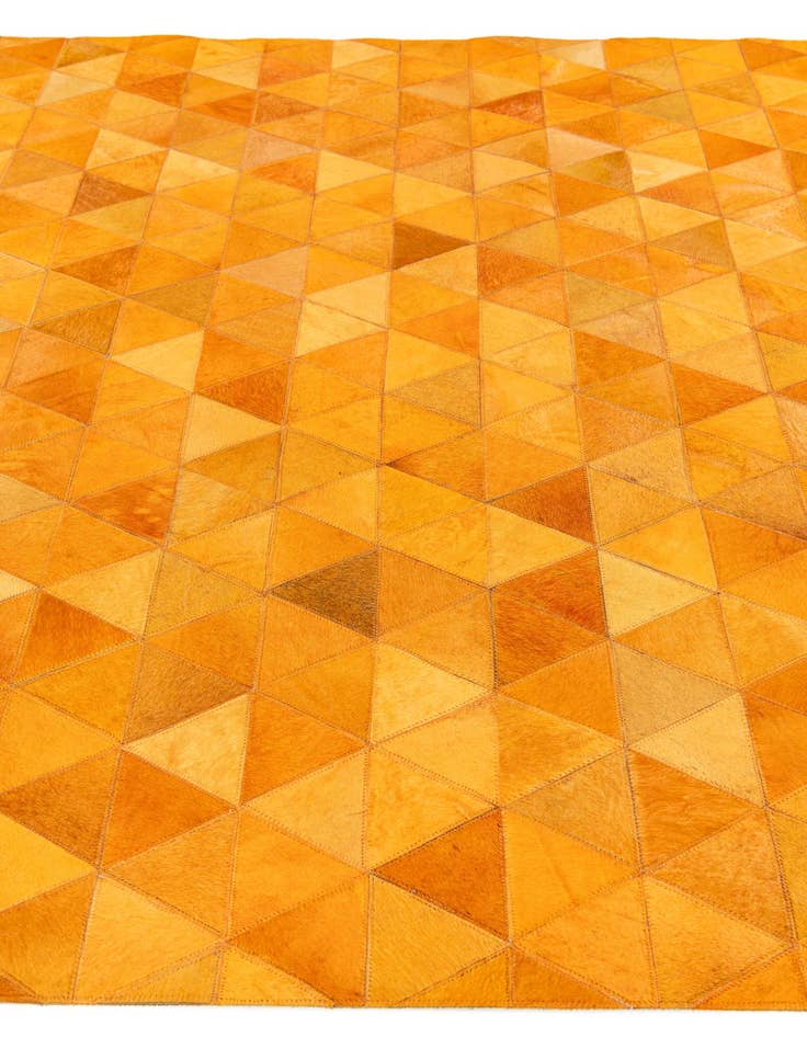 Detail image of 5' 2 x 8' 1 Cowhide Stocks Rug