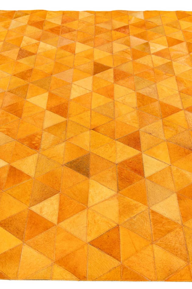 Detail image of 5' 2 x 8' 1 Cowhide Stocks Rug