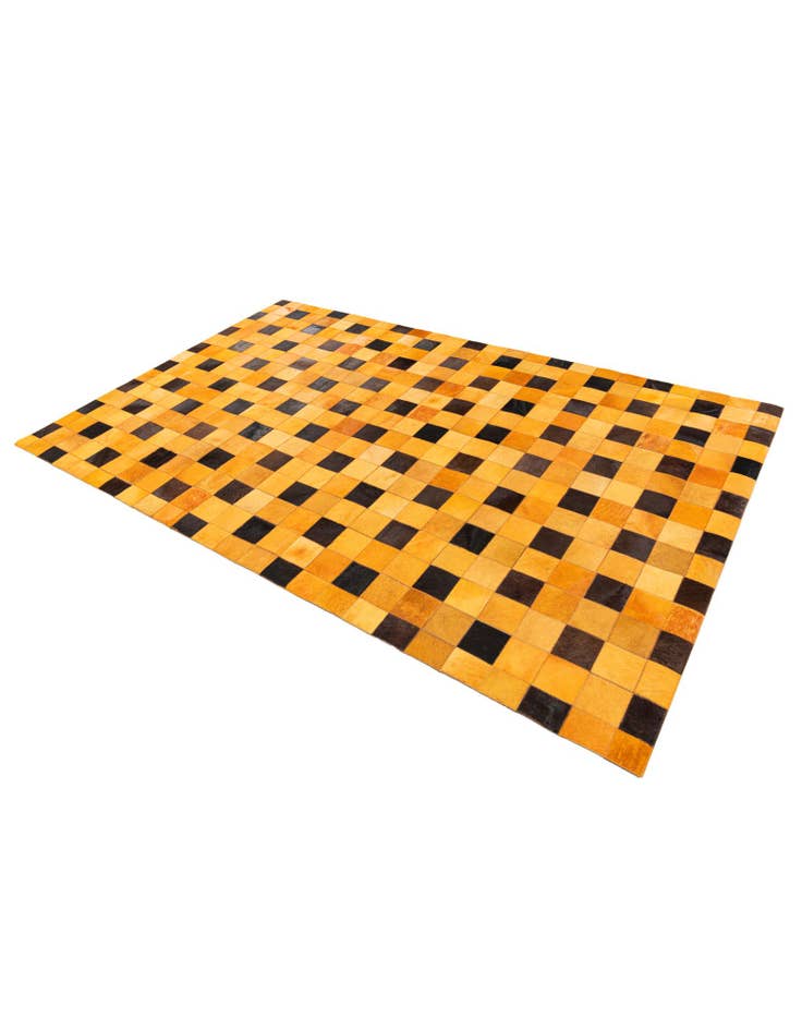 Detail image of 5' 1 x 8' Cowhide Stocks Rug