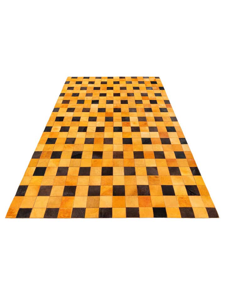 5' 1 x 8' Cowhide Stocks Rug