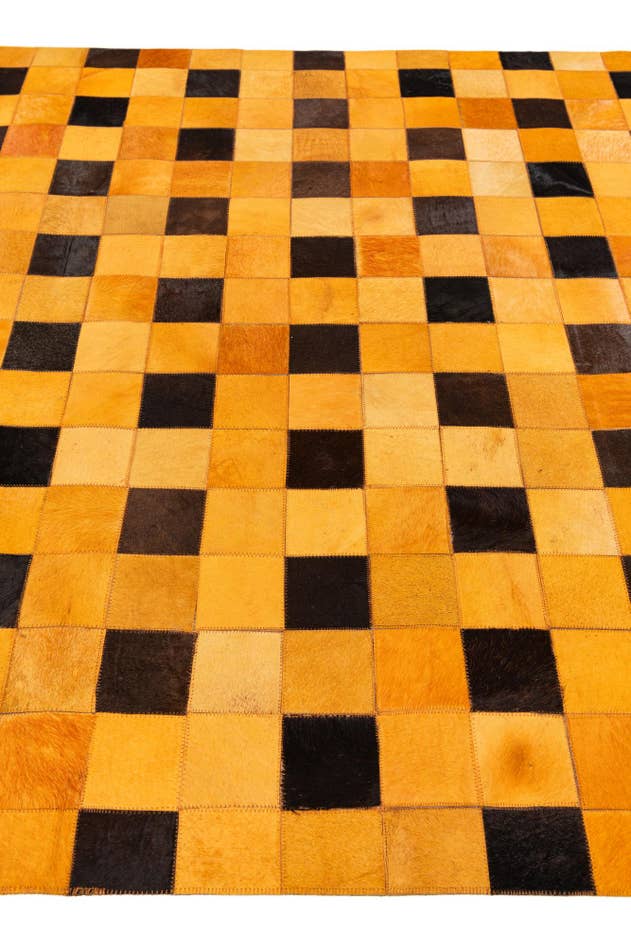 Detail image of 5' 1 x 8' Cowhide Stocks Rug