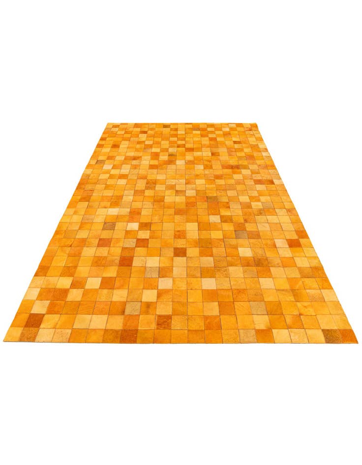 Detail image of 5' 3 x 8' 2 Cowhide Stocks Rug