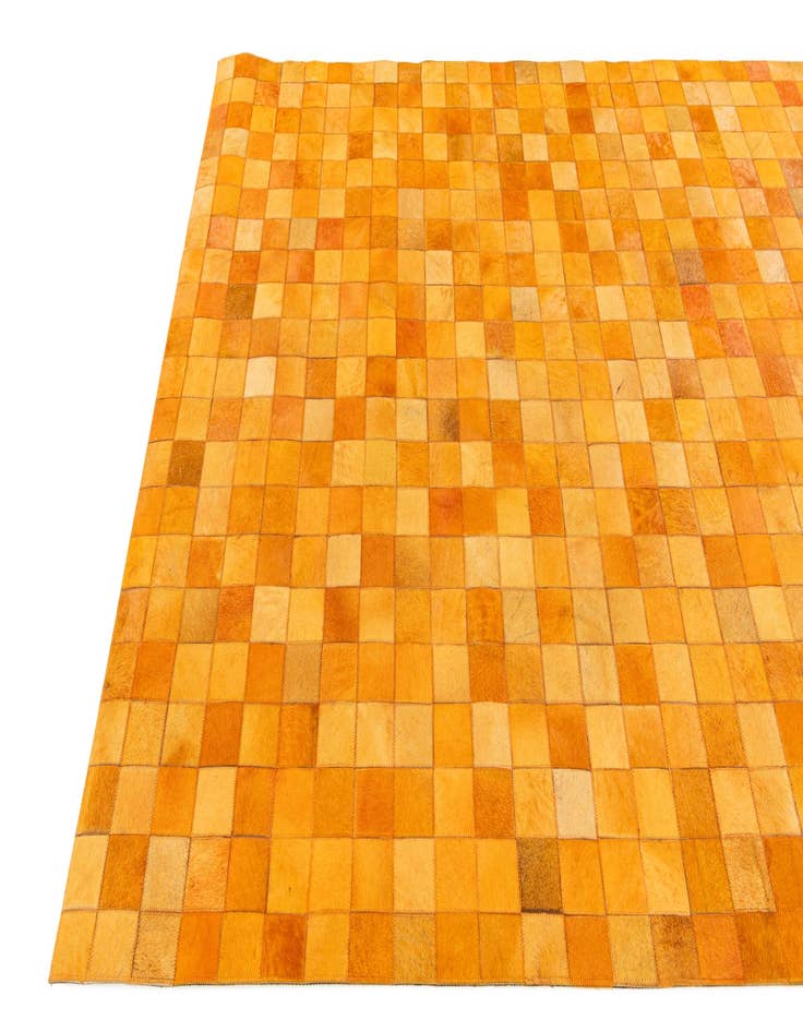 Detail image of 5' 3 x 8' 2 Cowhide Stocks Rug