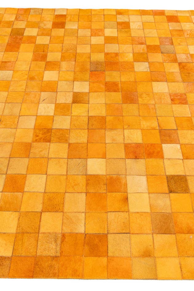 Detail image of 5' 3 x 8' 2 Cowhide Stocks Rug