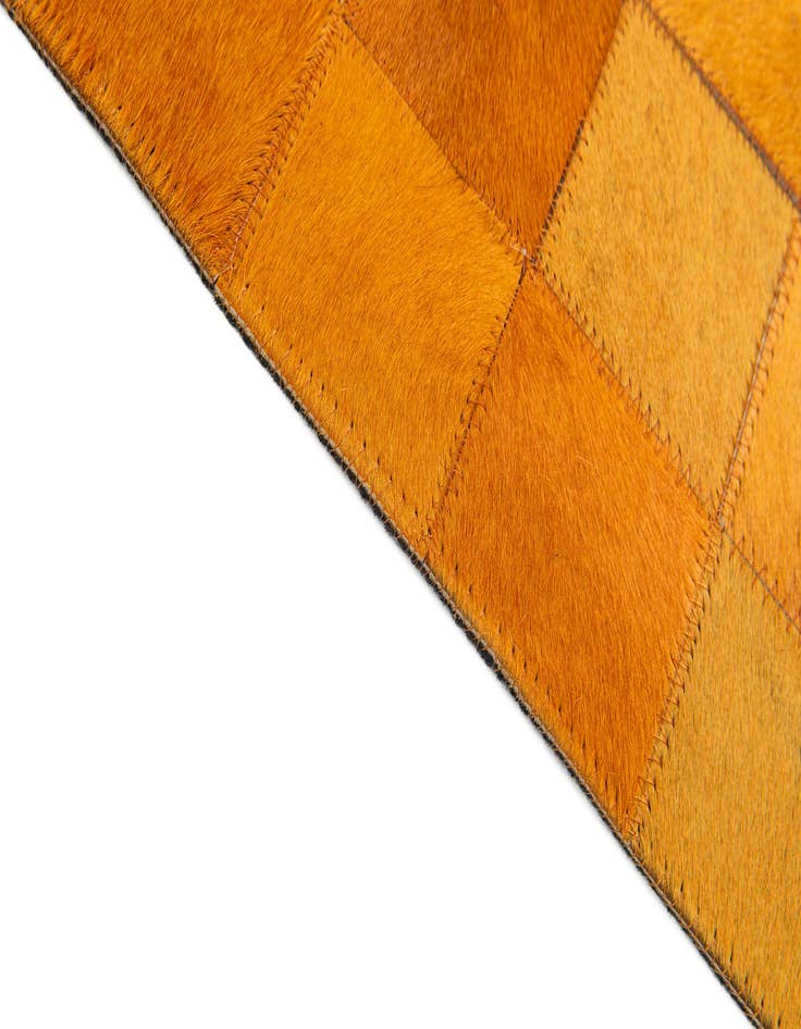 Detail image of 5' 3 x 8' 2 Cowhide Stocks Rug