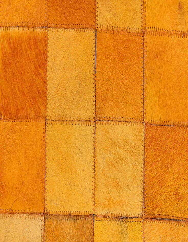 Detail image of 5' 3 x 8' 2 Cowhide Stocks Rug