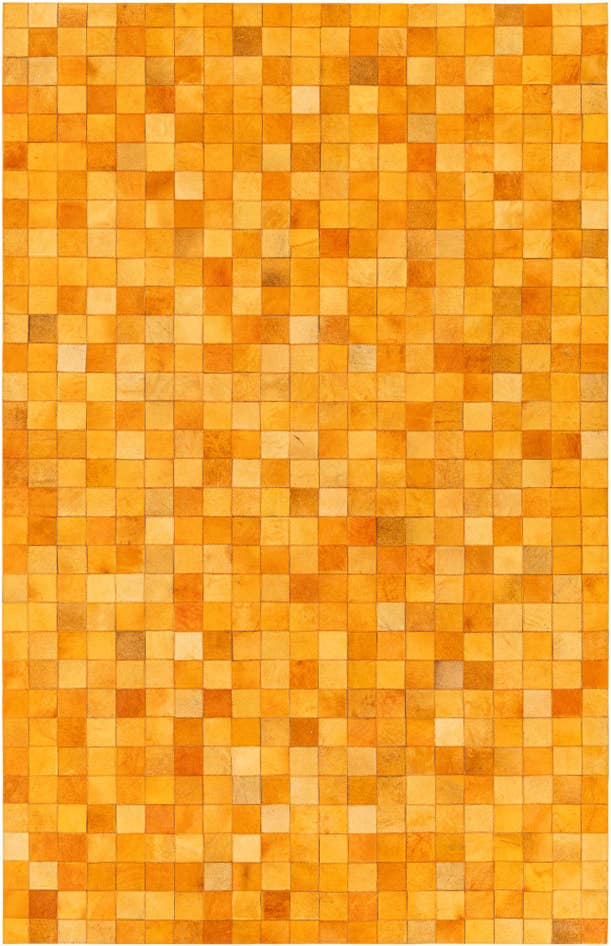 Detail image of 5' 3 x 8' 2 Cowhide Stocks Rug