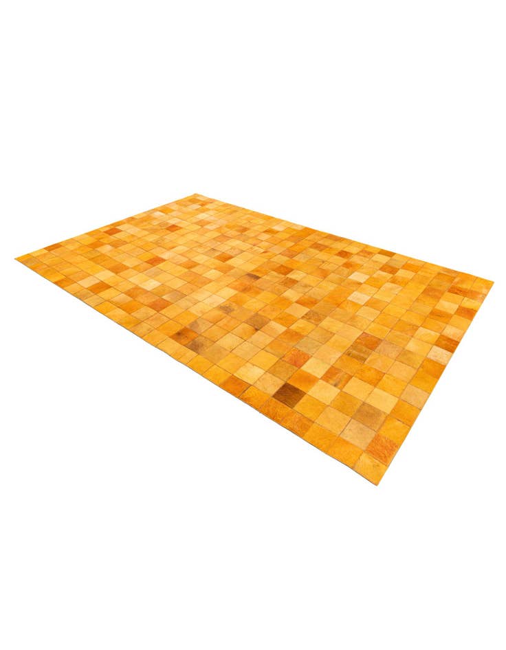 Detail image of 5' 2 x 8' Cowhide Stocks Rug