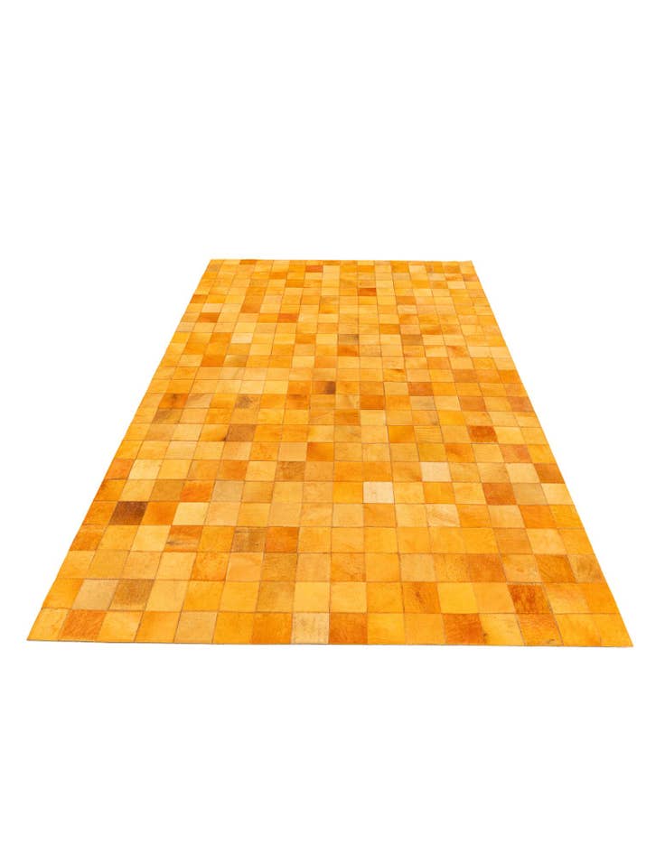 Detail image of 5' 2 x 8' Cowhide Stocks Rug