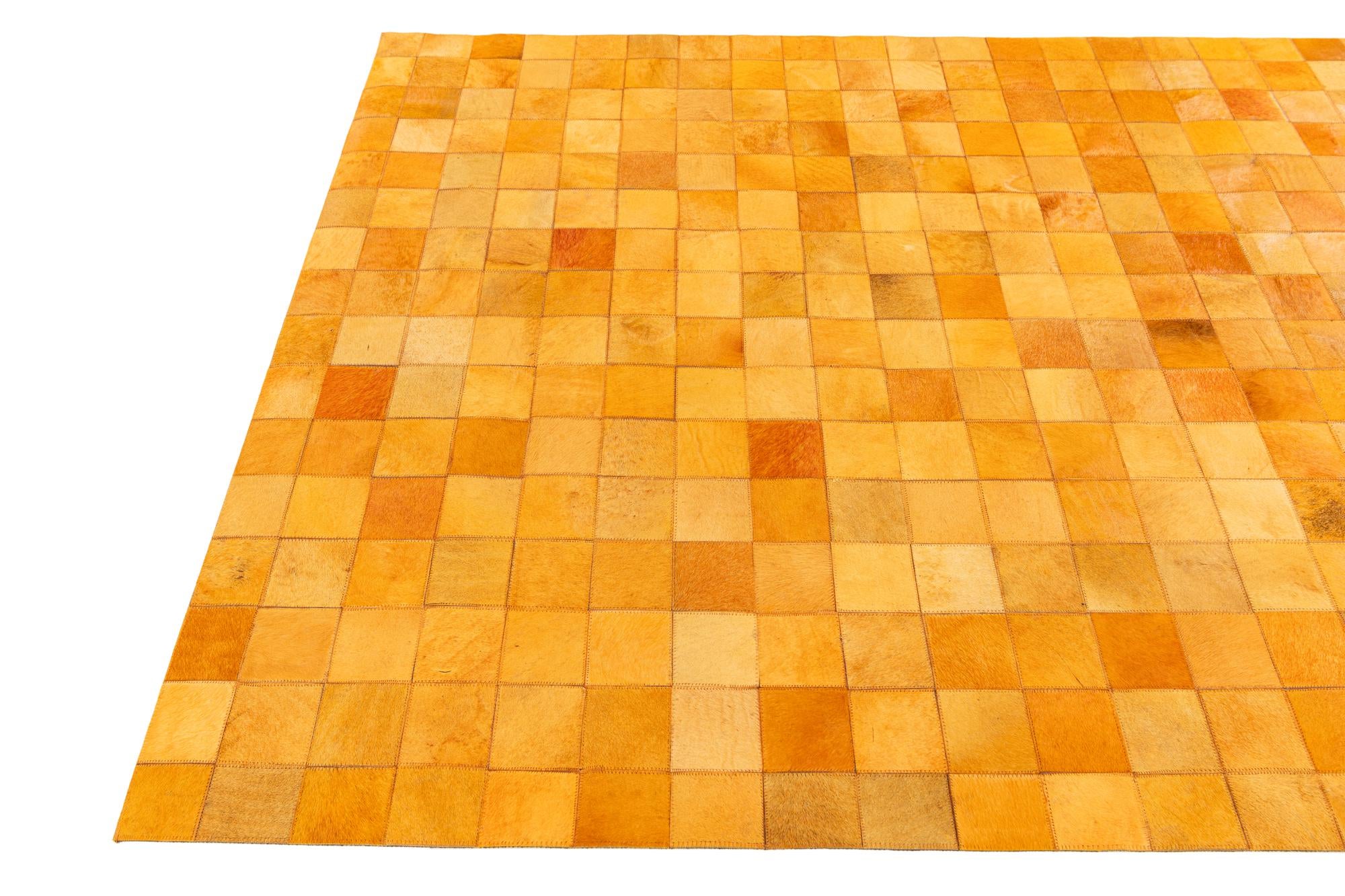 5' 2 x 8' Cowhide Stocks Rug