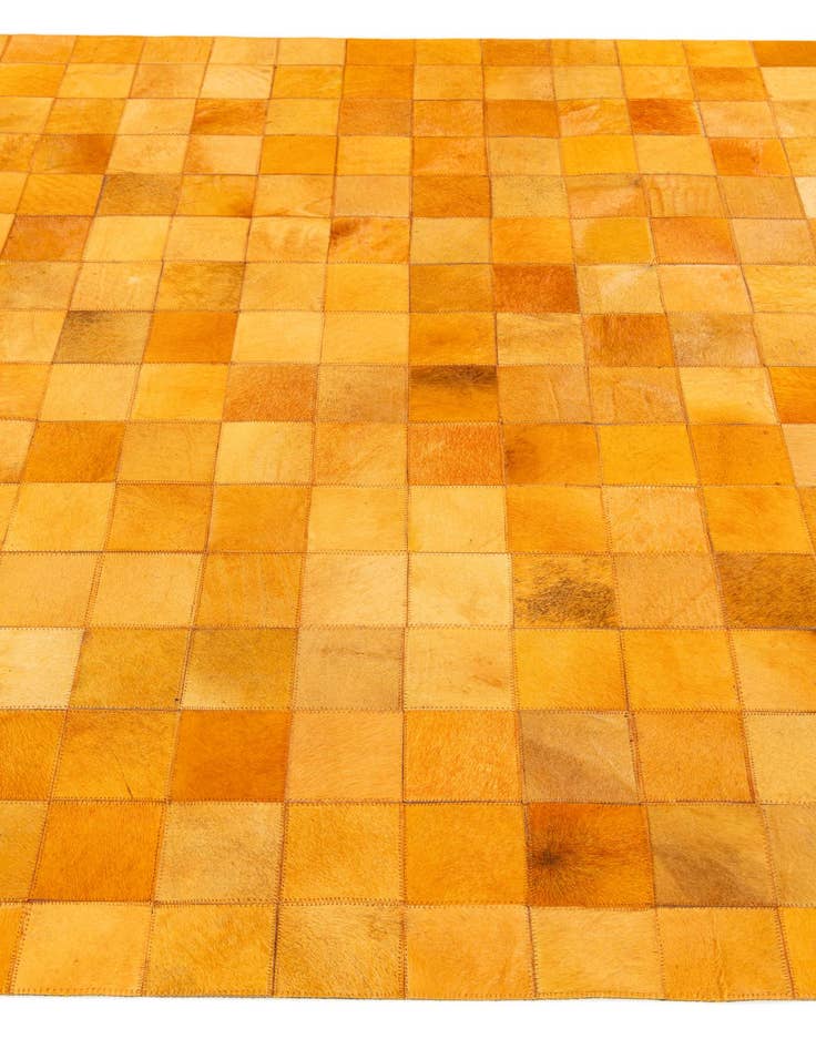 Detail image of 5' 2 x 8' Cowhide Stocks Rug