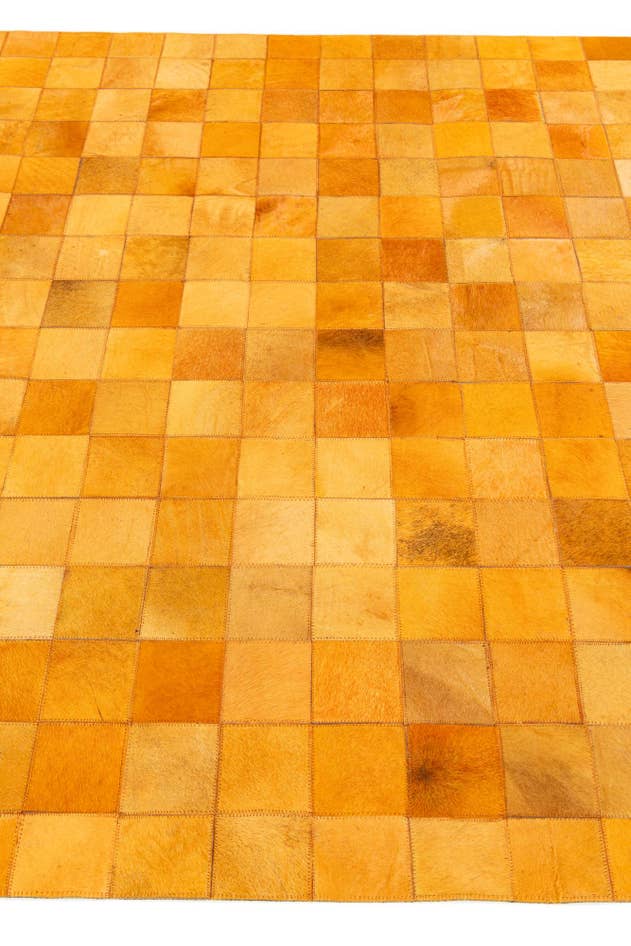 Detail image of 5' 2 x 8' Cowhide Stocks Rug