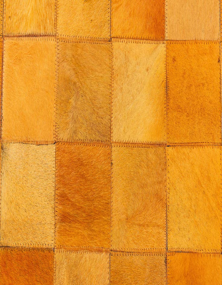 Detail image of 5' 2 x 8' Cowhide Stocks Rug