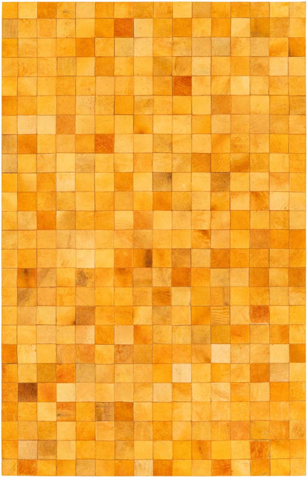 Detail image of 5' 2 x 8' Cowhide Stocks Rug