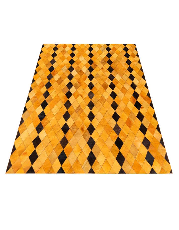 5' 1 x 8' Cowhide Stocks Rug
