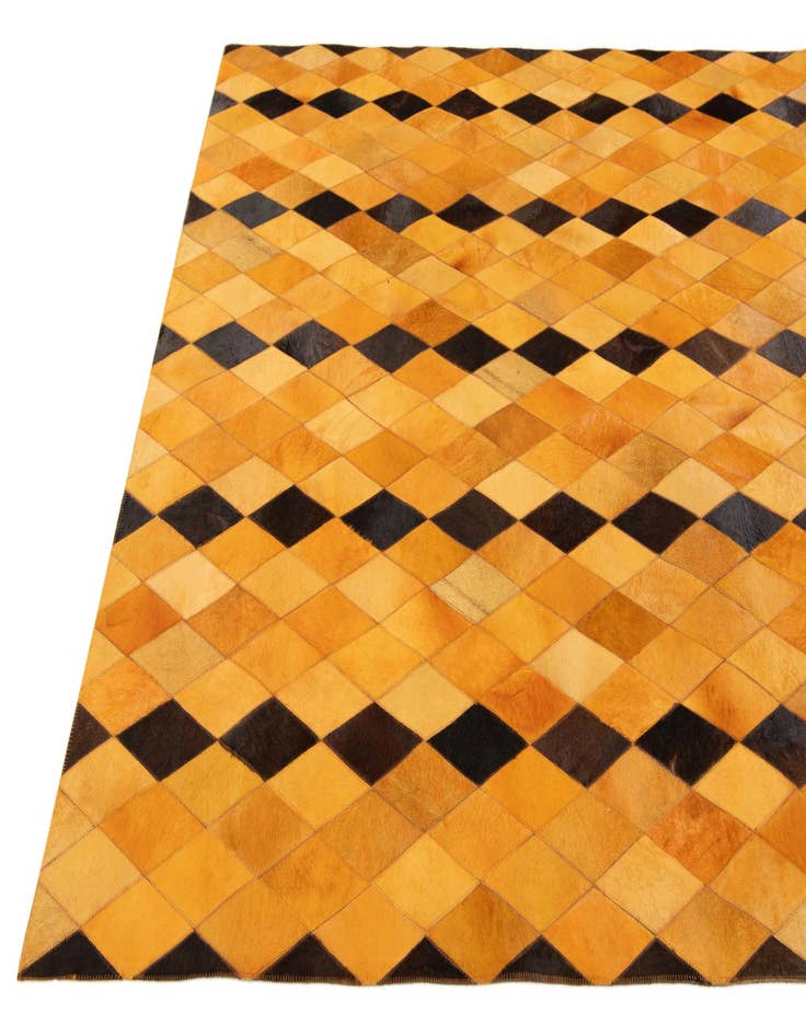 Detail image of 5' 1 x 8' Cowhide Stocks Rug