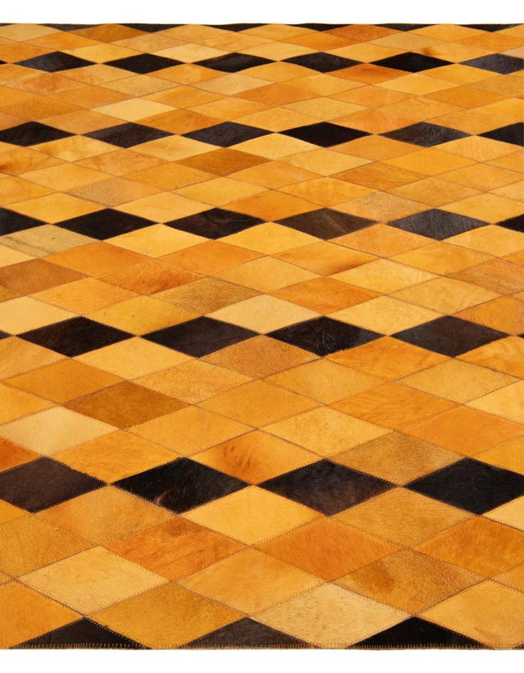 Detail image of 5' 1 x 8' Cowhide Stocks Rug