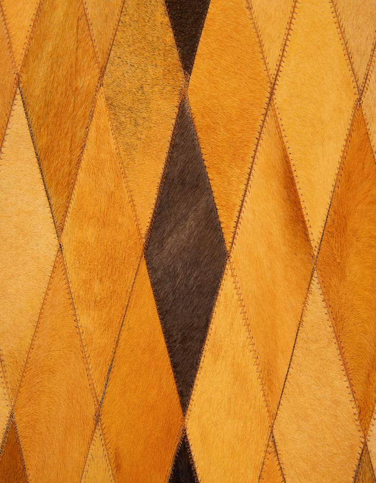 Detail image of 5' 1 x 8' Cowhide Stocks Rug
