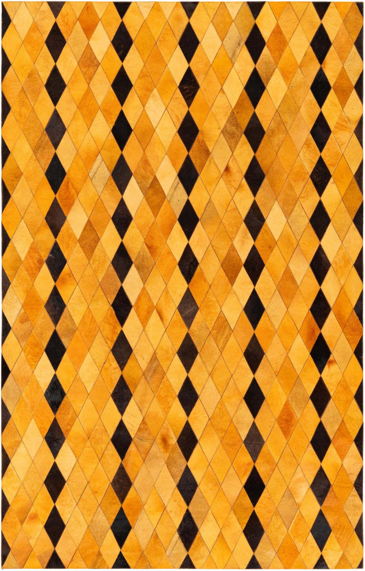 5' 1 x 8' Cowhide Stocks Rug