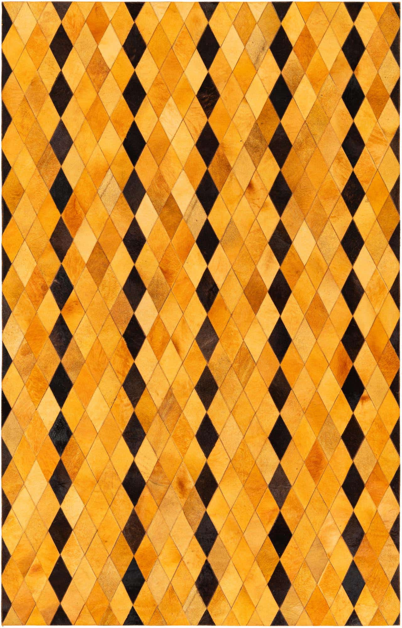 5' 1 x 8' Cowhide Stocks Rug