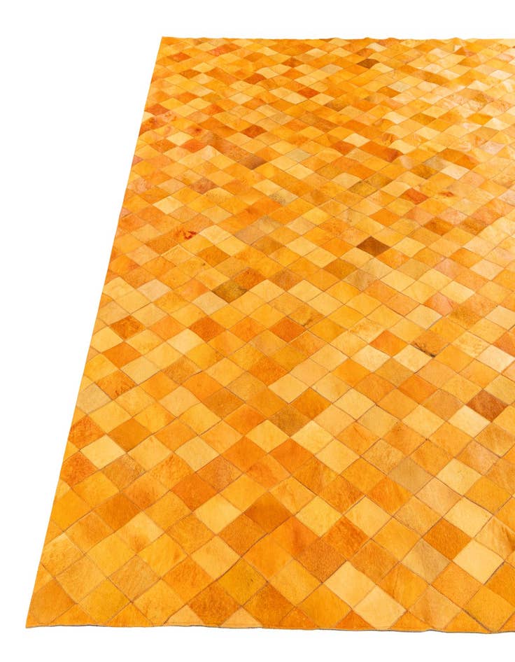 Detail image of 8' 1 x 10' 1 Cowhide Stocks Rug