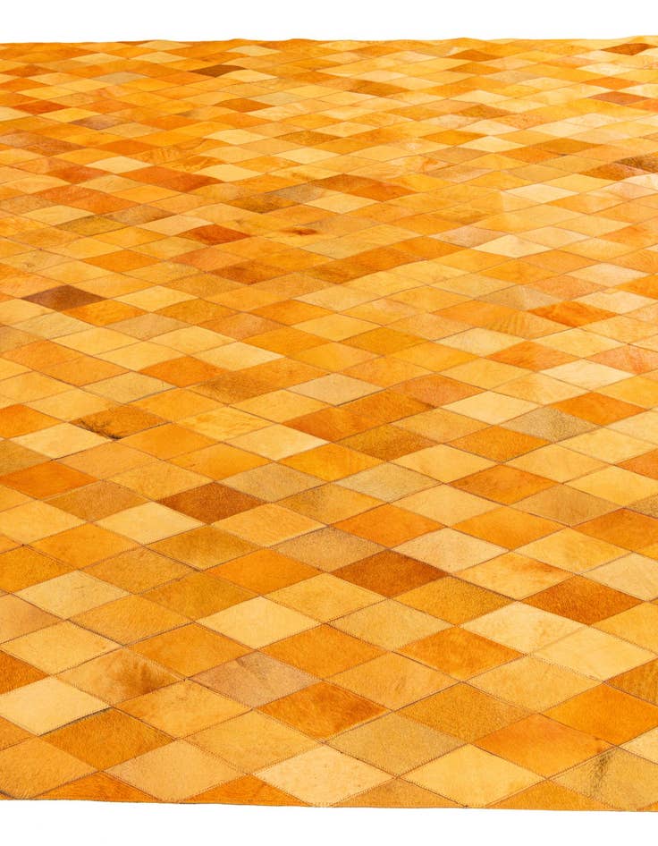 Detail image of 8' 1 x 10' 1 Cowhide Stocks Rug