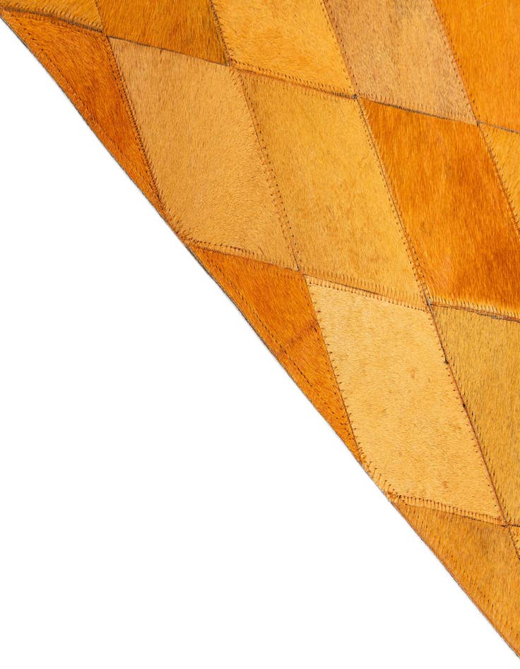 Detail image of 8' 1 x 10' 1 Cowhide Stocks Rug