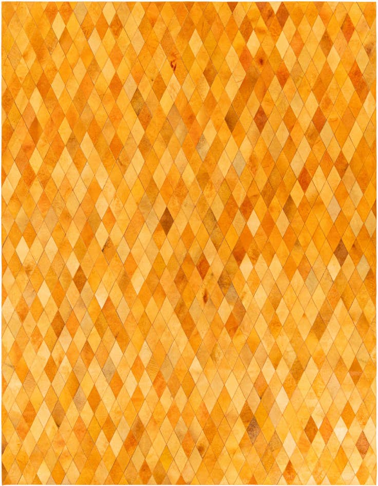 Detail image of 8' 1 x 10' 1 Cowhide Stocks Rug