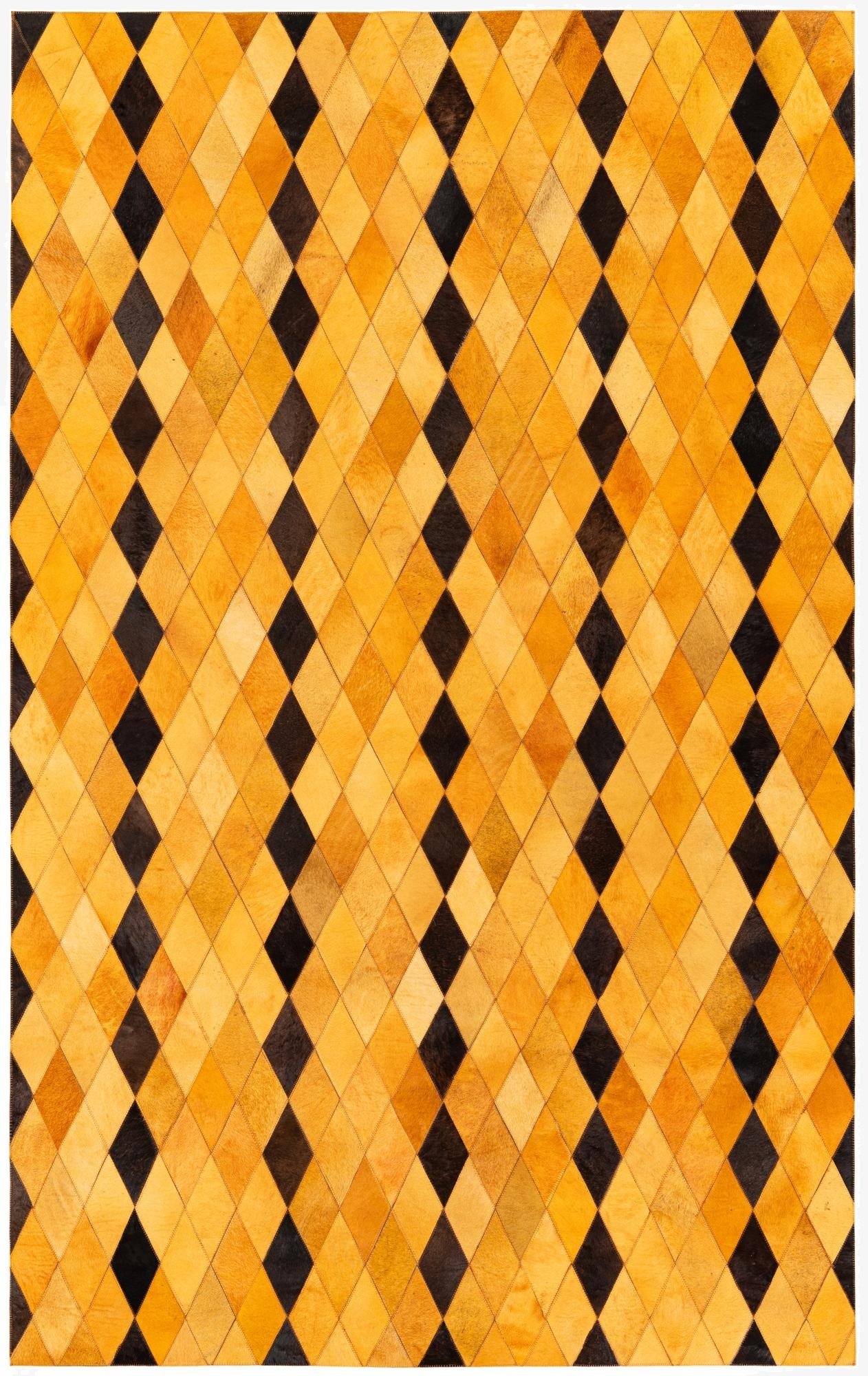 5' 1 x 8' Cowhide Stocks Rug