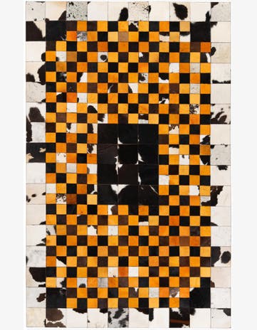 5' x 8' Cowhide Stocks Rug