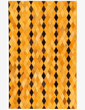 5' 1 x 8' Cowhide Stocks Rug