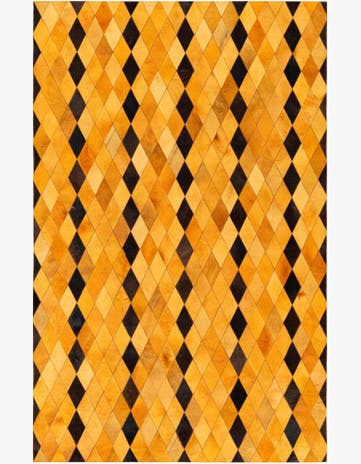 5' 1 x 8' Cowhide Stocks Rug