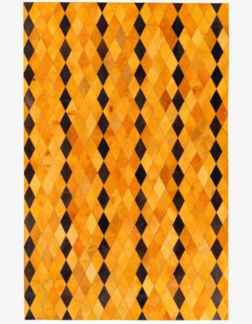 5' 1 x 8' Cowhide Stocks Rug