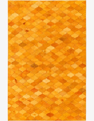 5' 1 x 8' Cowhide Stocks Rug